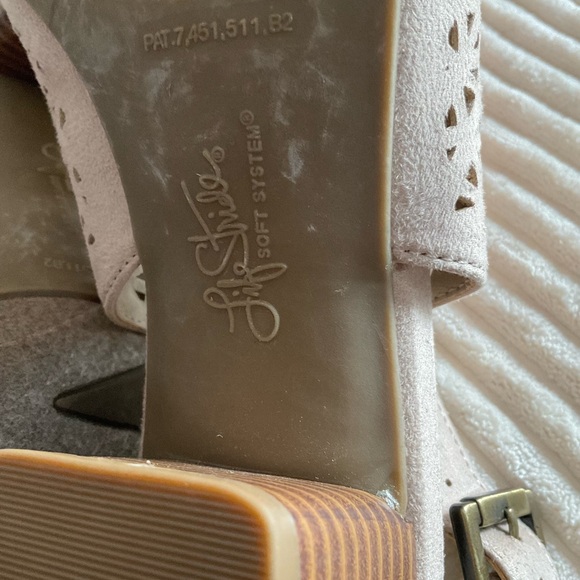 Life stride NWOT soft system peep toe shoes cream color 10w - Picture 4 of 6